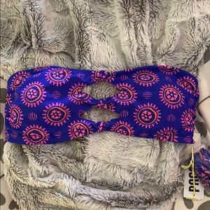 LA Hearts Bandeau Bikini Top